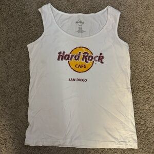 Hard Rock Cafe San Diego White Tank Top